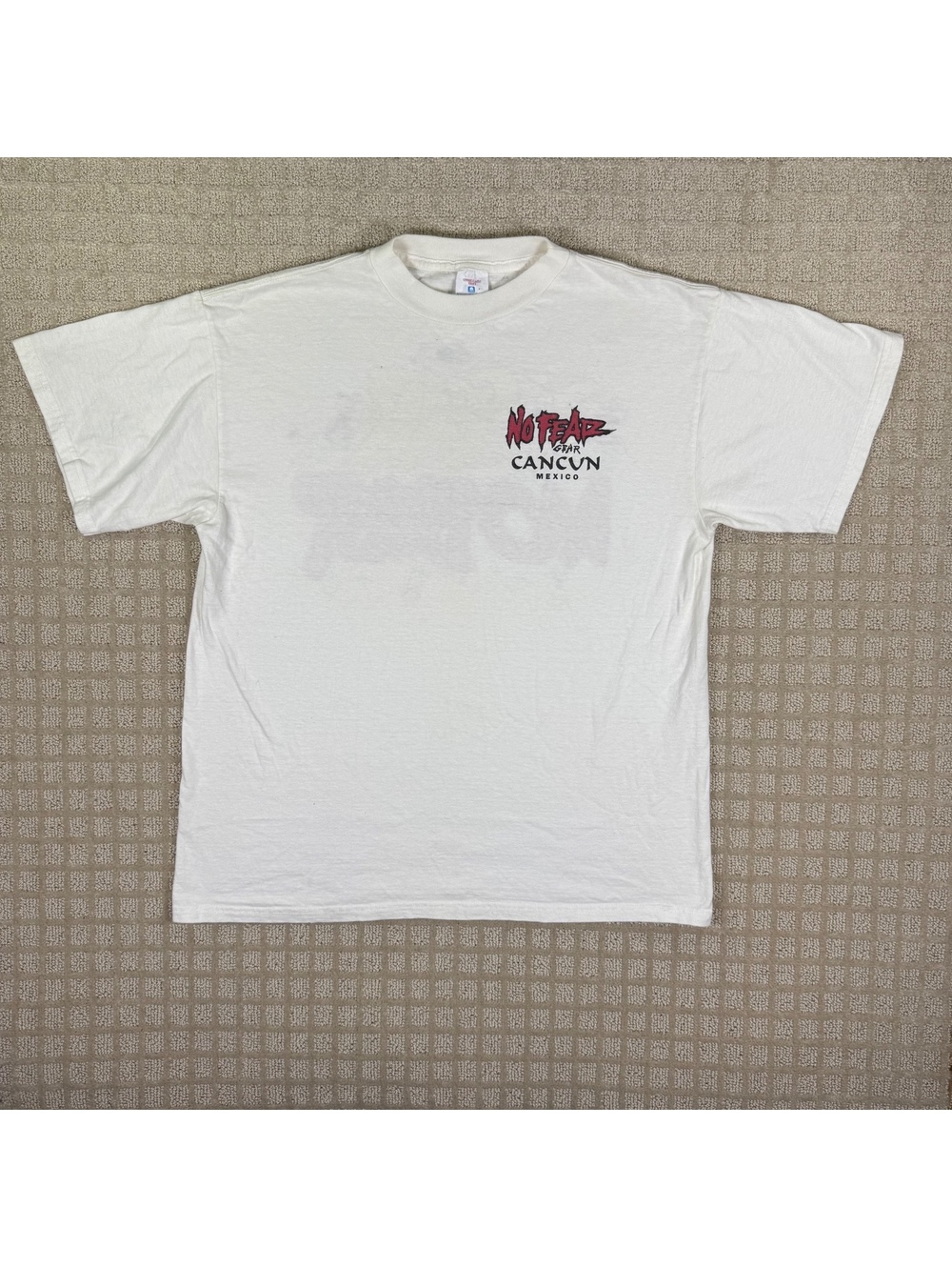 No Fear Cancun Mexico Graphic T Shirt L